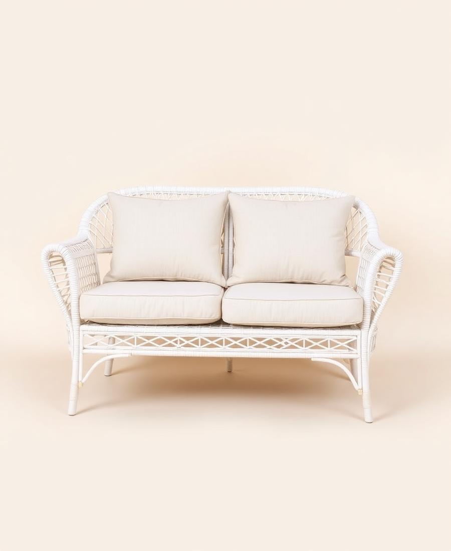 Duo Sofa · Rattan · TAYO White